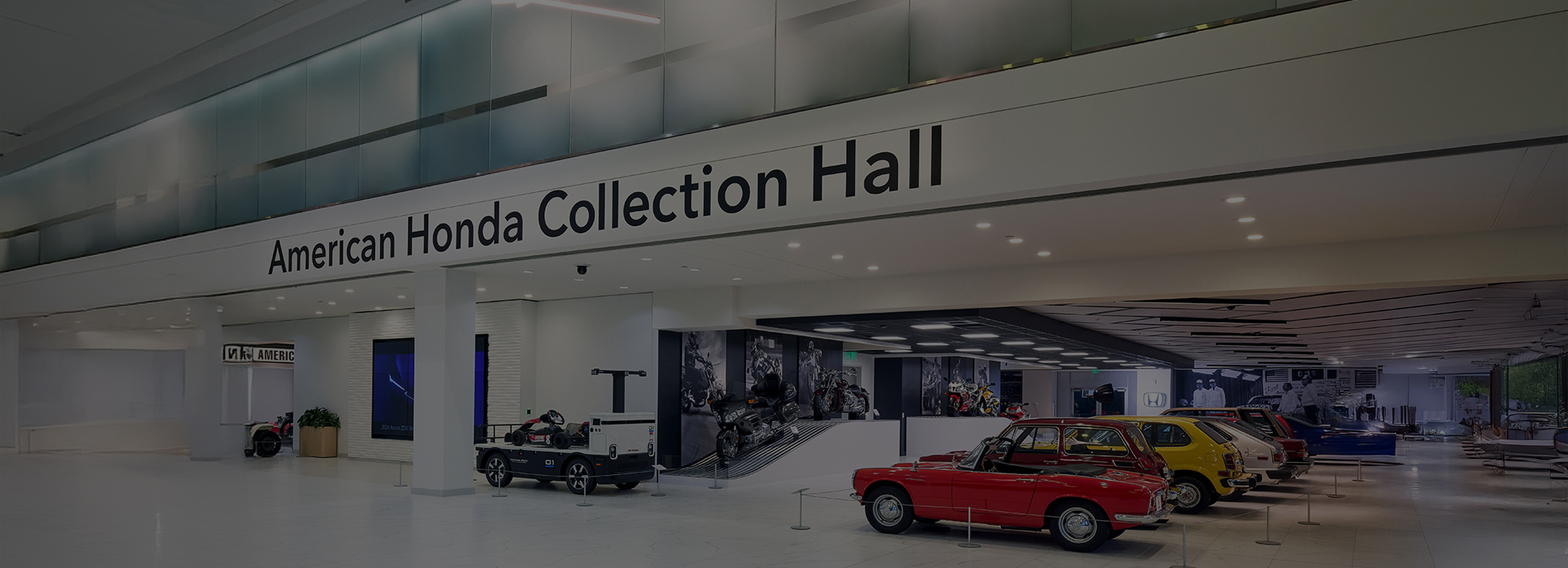 The American Honda Collection Hall lobby.