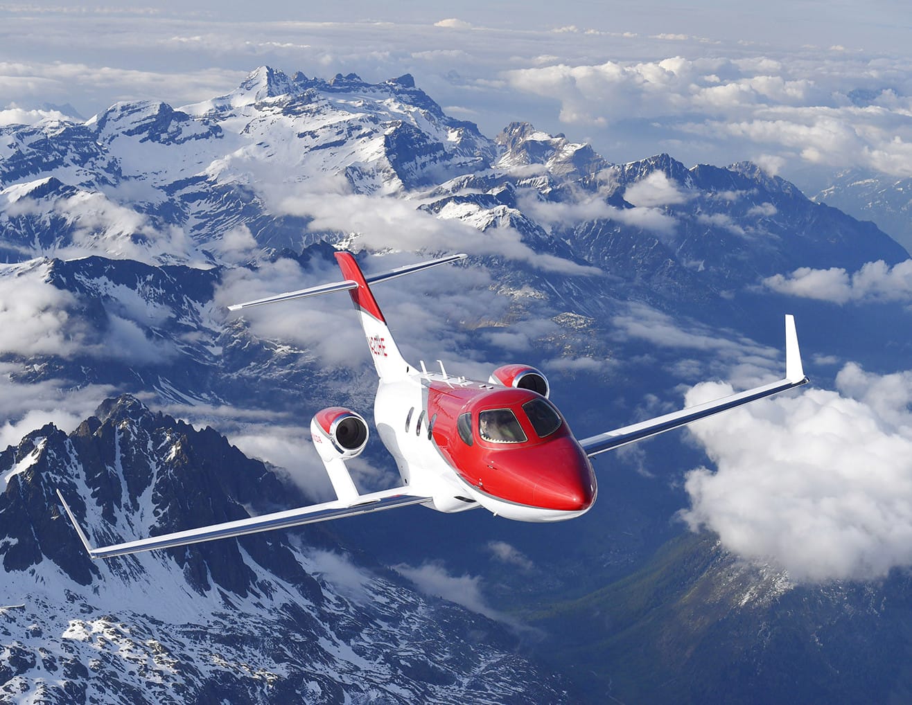 Honda Jet in the air